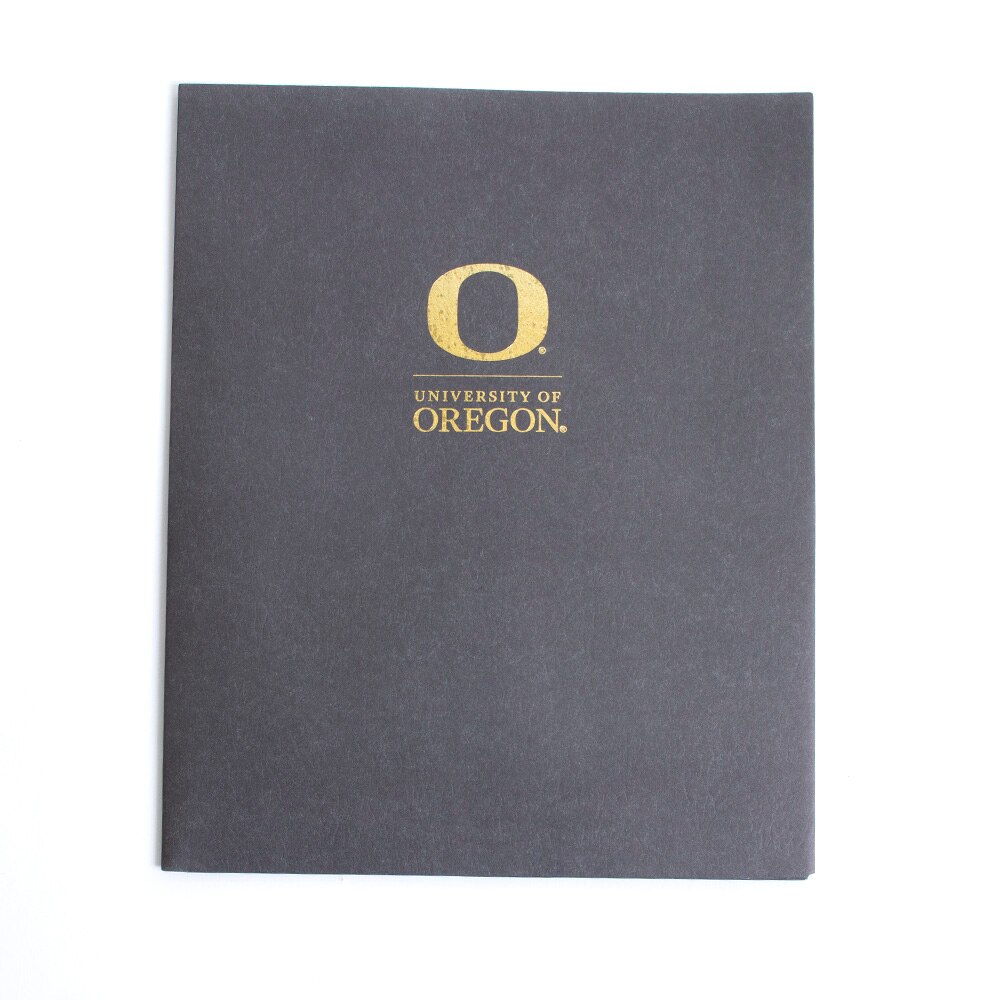 Classic Oregon O, Roaring Spring, Folders, Art & School, Academic, Matte, 82398, Black